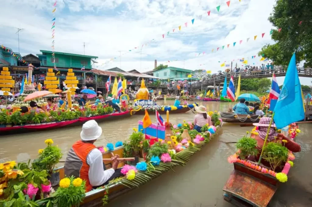 Floating Market In Thailand